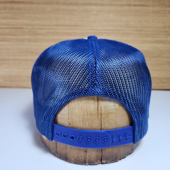 Truckers Hat Cap Vintage PAYLE$$ Payless GAS Snapback Men's Blue and White - Picture 6 of 10